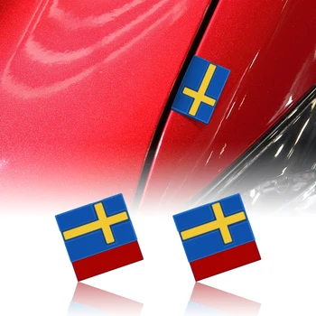 1/14 БР. Емблемата на Шведския Флаг ABS Автомобилен Капак, Врата Шев, Декоративни Стикер За Volvo XC60 XC90 D2 D4 D5 Saab Аксесоари