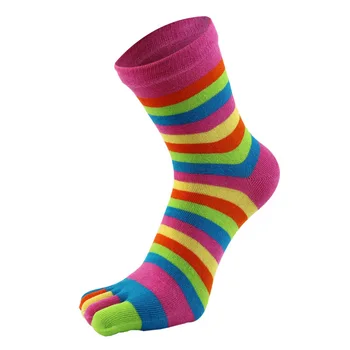 1 Чифт Корейски забавни чорапи с пет пръста, пъстри шарени чорапи с принтом на щиколотках, женски памучни чорапи Harajuku
