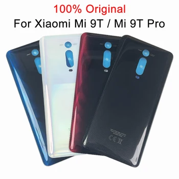 100% Оригинал за Xiaomi 9T/Mi 9T pro Капак на отделението за батерията Задната стъклен панел на Корпуса на задната врата на Задната част на корпуса с лепкава корпус