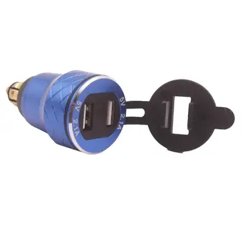 12/24 В Мотоциклетное USB зарядно устройство за Бързо зарядно устройство с двоен конектор за атв/F700/F800