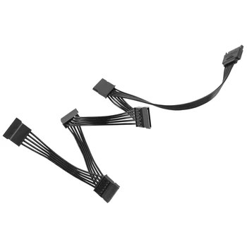 15-Пинов удължителен кабел за Захранване SATA Кабел За Твърд Диск от 1 Щепсела до 5 Штекерных Разветвителей Захранване Кабел-Адаптер За DIY PC Север