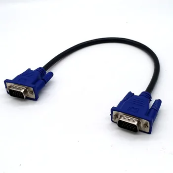 1бр 15 Игли Vga кабел 3 + 5VGA кабел с висока разделителна способност 0,3 м 0,5 м Компютърен монитор, Проектор видеокабель