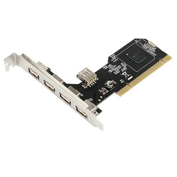 2X PCI-USB2.0 Карта за разширяване на Тенис на PCI-5 USB2.0 Hub 480 Mbit /Карта на адаптер за разширяване на НЕК Чип