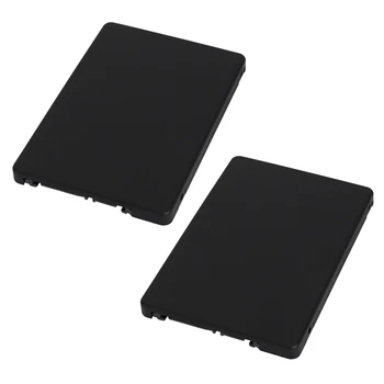 2X SSD-памет Mini Pcie MSATA за 2,5-инчов карта-адаптер SATA3 с корпус с дебелина 7 мм, черен