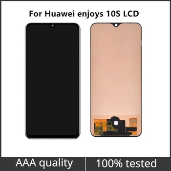 6,3-инчов TFT LCD Резервни Части За Huawei Enjoy 10s AQM-AL00, AQM-TL00 LCD Дисплей Със Сензорен Екран БЕЗ Пръстови Отпечатъци при събирането На