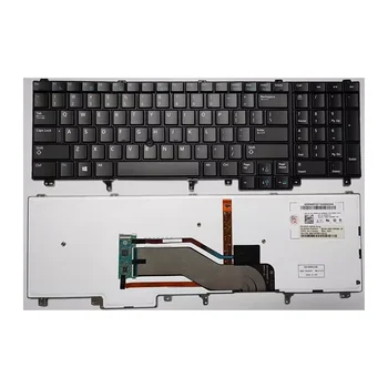 90% НОВА работа на смени Черна клавиатура Американската Оформление за DELL E6520 E5520 M4800 M6800 E5530 E6530 E6540 M6700 с Подсветка