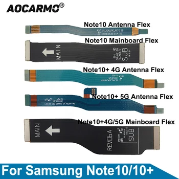 Aocarmo за Samsung Galaxy Note 10 10Plus 10 + Конектор на дънната платка дънна Платка USB за зареждане Сигнална антена Гъвкав кабел