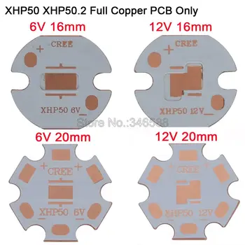 Cree XHP50 XHP50.2 Излъчващите диоди Медни печатна платка Led радиатор Led лампа База термично отделяне 6/От 12 До 16 мм/20 мм Само на печатна платка
