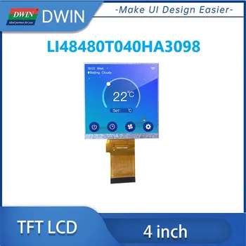 DWIN 4-инчов IPS RGB 24-битов 300nit TFT LCD Модул ST7701S IC Driver С Резистивно-Капацитивен Сензорен Екран LI48480T040HA3098