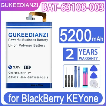 GUKEEDIANZI Високо Качество 5200 mah BAT-63108-003 BAT63108003 Батерия за Смартфон BlackBerry Keyone Batteria + Безплатни Инструменти
