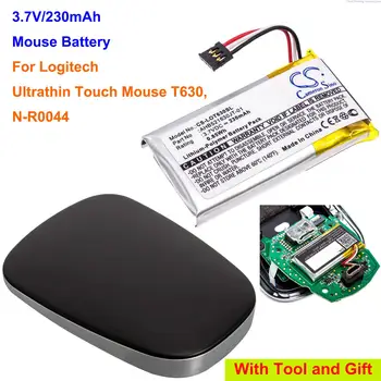 GreenBattery Батерия за мишката 230 ма 533-000069, AHB521630PJT-01 за Logitech N-R0044, Ультратонкая touchpad мишка T630