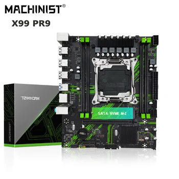 MACHINIST PR9 X99 дънна Платка LGA 2011-3 Поддръжка на слот Xeon E5 2667 V4 2670 V3 CPU Процесор DDR4 ECC RAM памет Настолна Nvme