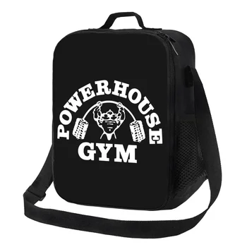 Powerhouse Фитнес зала Термоизолированная чанта за обяд Културизъм, Фитнес Мускулна чанта за обяд за работа на Обучение за пътуване Храна Bento Box