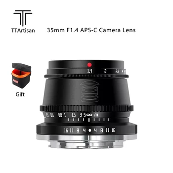 TTArtisan 35 мм F1.4 APS-C Стандарт Основен Обектив за Sony E-Mount Canon M Nikon Z Fujifilm X Leica L M4/3 Mount Обектива на камерата