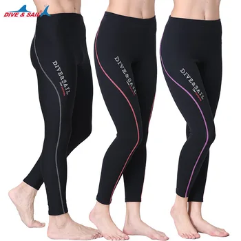 Taobo DIVE SAIL Топли панталони за гмуркане с утолщением 1,5 мм, мъжки и женски двойни панталони за гмуркане, зимна бански за плаване, сърфиране