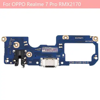 USB порт за зареждане на Такса докинг порт Гъвкав кабел Дубликат част за OPPO Realme 7 Pro RMX2170