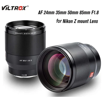 VILTROX 24 мм и 35 мм F1.8 Полнокадровый самофокусираща Леща Широкоъгълен Основен Обектив с Голяма Бленда за Обектив Nikon Z Mount Z7 Z50 Обектива на Камерата
