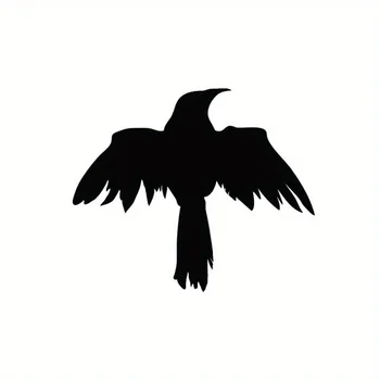 Vinyl Стикер С Маскирующими Марки Автомобили, Подходящи За Автомобилни Стикери-Силует на гарван Vinyl Стикер Стикер Crow Crow Bird Car Masking Marks Sti
