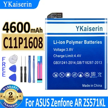 YKaiserin C11P1608 4600 mah Батерия За ASUS Zenfone AR ZS571KL A002 A002A Телефон от Ново Производство на висок Клас Батерия Безплатни Инструменти