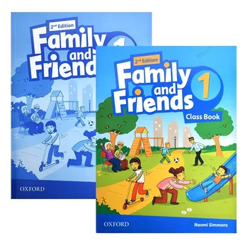 Английска Версия на Oxford Family and Friends Calss Book + Работна Тетрадка Детски Учебник по английски Език Безплатна Доставка