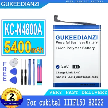 Батерия GUKEEDIANZI, 5400 mah, KC-N4800A, KCN4800A за Oukitel IIIF150 H2022, Батерия с голям капацитет