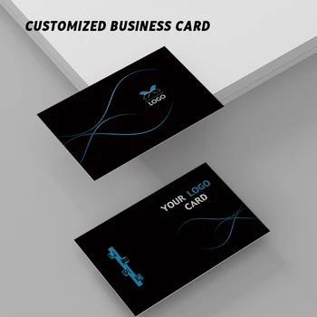 Безплатна печат 100шт/200шт/ 500шт/1000шт Хартиената Визитка 300gsm хартиени картички с Потребителски печат на лого Членска карта