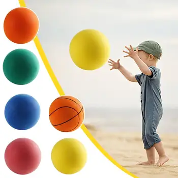 Безшумен Баскетбол Сжимаемый Безшумен режим Ефект на Баскетболна топка за тренировки на открито Мека Еластична топка За спорт на открито за деца