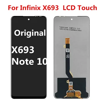 Високо качество за Infinix note 10 LCD дисплей и цифров преобразувател със сензорен екран възли за Infinix note 10 X693 Подмяна на екрана