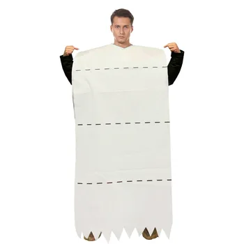 Гигантски ролка тоалетна хартия, костюми за възрастни на Хелоуин, забавни костюми за мъже и жени, голяма ролка тоалетна хартия костюм