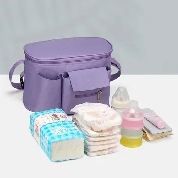 Голям чанта за майките, количка за съхранение на памперси, Държач за бутилки, Органайзер за детска количка, Чанта за раницата, Аксесоари за детска автомобилна чанта