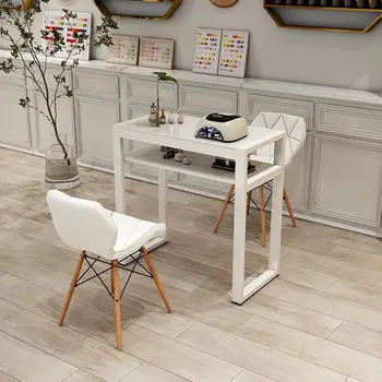 Дизайн Прости маникюр маси Бял минималистичен модерен и изискан маникюр, маса Nordic Beauty Anicure Мебели за интериора на Tafel HD50ZJ