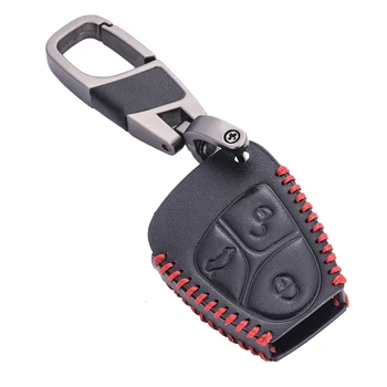 Дистанционно кола ключодържател, чанта за носене, употреба за Mercedes Benz За, бутон C B E R, верига автомобилни аксесоари