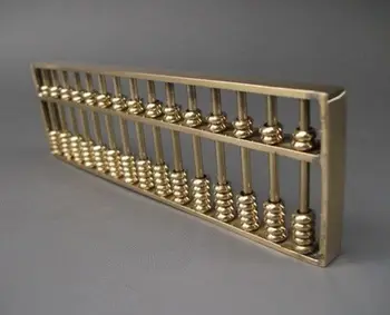 Древнекитайские класически аритметични инструменти, изделия от метал, украшения за дома - медна abacus