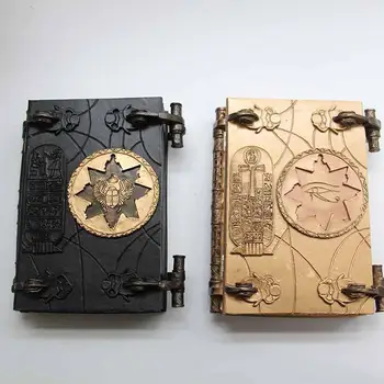 Дървен Ретро кутия за съхранение на Маминой Книга на Смъртта, Занаяти, изработени от смола, бижута, Магическа книга, украса за Хелоуин