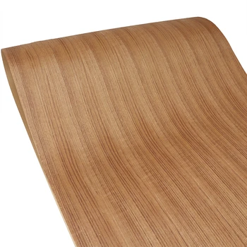 Естествен Дървен Фурнир Тайландски Лик с Директен Зърно за Мебелната основите на Kraftpaper около 60 см x 2,5 м 0,25 мм Q / C