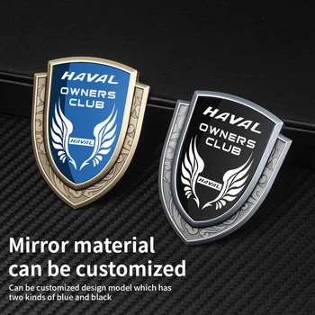 За HAVAL 3D Метална Автомобили Стикер Творческа Обстановка на Купето Странична Стикер Икона на Прозореца Логото на Закрепване на Авточасти