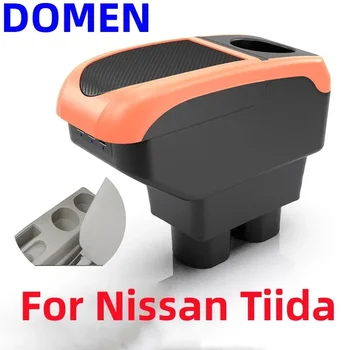 За Nissan Sylphy Versa Tiida Latio Подлакътник За Nissan Tiida C11 авто Подлакътник скоростна Интериор USB Централна Кутия За Съхранение на Аксесоари