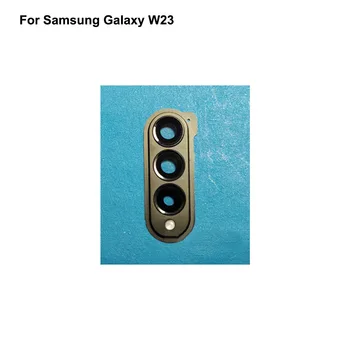 За Samsung Galaxy W23 Стъкло на обектива на камерата за обратно виждане + кръг на капака на камерата W 23 Подмяна на части на корпуса