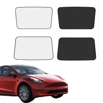 За Tesla Model 3 Аксесоари Козирка На Покрива Защитни Завеси За Мансардни Прозорци Три Слънчеви Козирка Модели На 3 Автомобилен Козирка Задни Задвижващи Колела Козирка