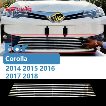 За Toyota Corolla 2007 08 09 2010 2012 2013 14 15 16 17 2018 , фарове за мъгла с метална мрежа, отворена вентилационна решетка, капак на входящия въздух, решетка за печене