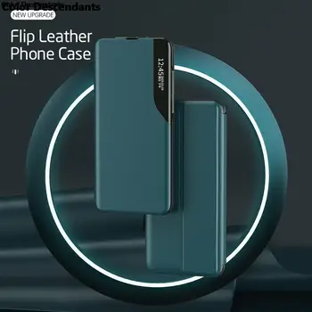 За Xiaomi 11T Pro Case трехпоколенный Кожен Флип калъф Smart View Корпуса За Xiaomi Mi 11T Pro 11tpro Калъф За вашия телефон