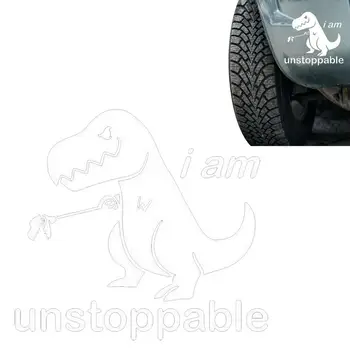 Забавни стикери с динозавром на автомобил Забавно броня стикер, Стикер с динозавром на колата Стикер на камион Траен лепило и защита от uv