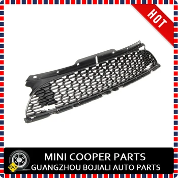 Изцяло нов материал ABS, Защитен от uv, Черен цвят, на Предната Решетка в стил JCW С дупка за Лампи За Mini Cooper R55 R56 R57 (1 бр./компл.)