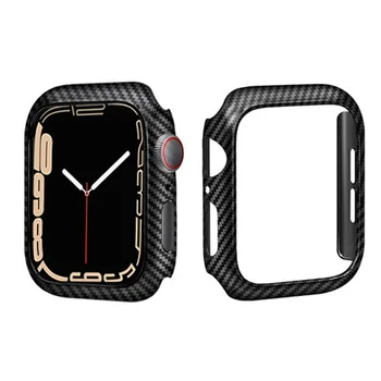 Калъф за Apple watch case 45 мм 41 мм 44 мм 40 мм 42 мм 38 мм Аксесоари Протектор Броня от въглеродни влакна iWatch series 9 8 3 5 6 SE 7