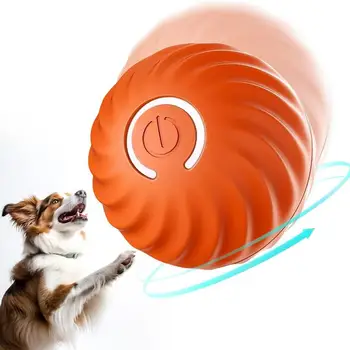 Катящийся топката с led светкавица, USB движещи се играчки топки за кучета, творчески катящийся топката с 2 режими за малки и средни кучета