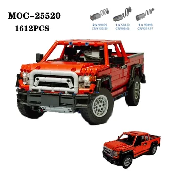 Класически блок MOC-25520 Супер пикап Висока сложност на Изработката 1612 бр. Модел детайли Играчка за възрастни и деца в подарък