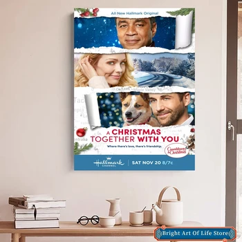 Коледа заедно с теб (2021) Художествена корица за плаката на филма Печат на снимки звезди Начало декор апартамент Стенни картини (без рамка)