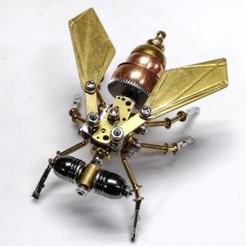 Комплекти метални модели Little Fly в стил steampunk, механично насекомо, направи си сам, 3D пъзел ръчно изработени играчки за деца, подарък възрастни