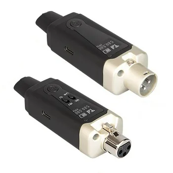 Конвертор Адаптер MA5 Настройка на предавателя Безжичен UHF микрофон система Plug приемник за безжичен предавател XLR за эффектора