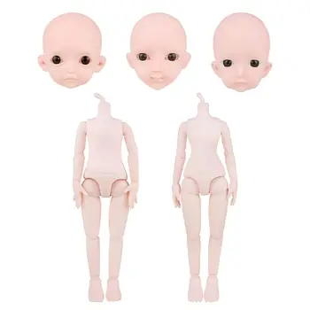 Корпус кукли 30 см, корпус от PVC, 26 подвижни стави, 1/6 фигурки на кукли BJD за декорации, колекция декори за грим със собствените си ръце, изработване на кукли